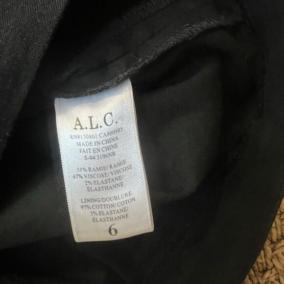 A.L.C. Black Pencil Skirt Sz 6 Career Workwear - Picture 4 of 7